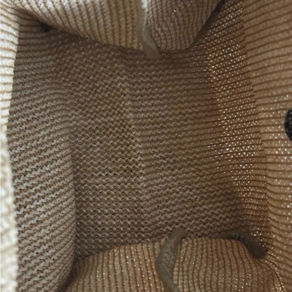 Prada Pink Straw Tote with Black Logo - Picture 8 of 14